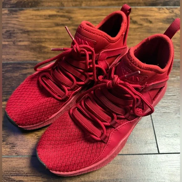 Nike Air Jordan Formula 23 Gym Shoes Youth Size 5.5Y October Red - Picture 2 of 10